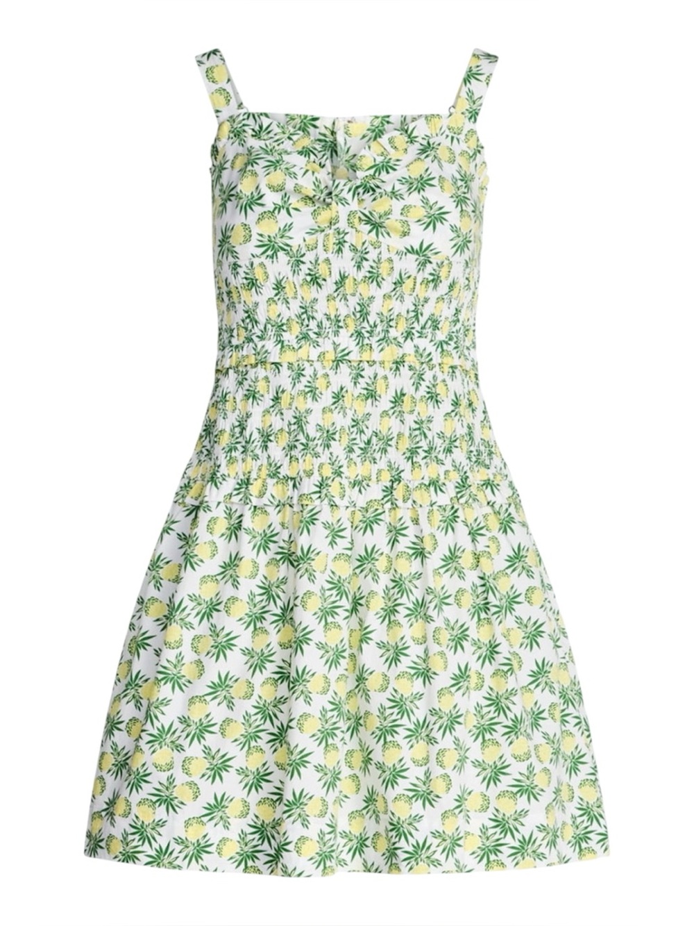 Women’s Free Assembly Yellow Pineapple Print Sundress Size M